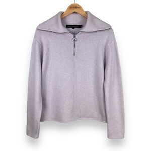 LaPointe Cashmere & Silk Lavender Sweater XS/S - Quiet Luxury, EUC, Purple